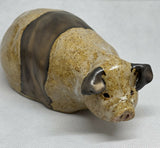 Friendly Stoneware Pig - Handmade Ceramic
