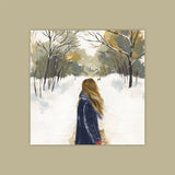 The Wood In Winter - Original Painting On Wood