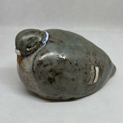 Original Handmade Stoneware Pigeon - Ceramic Sculpture