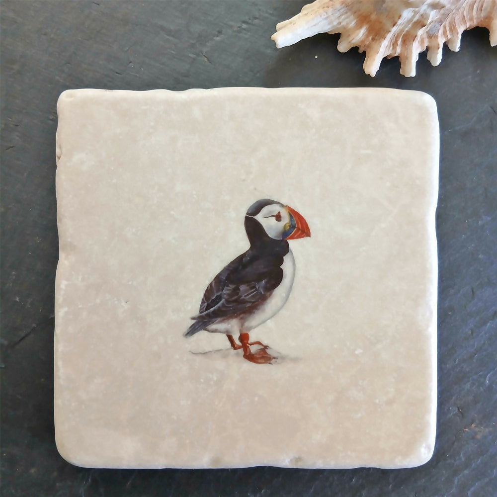 Marble Coaster - Puffin
