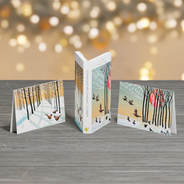 Rob Barnes, Taking Flight + Woodland Pheasants, Set of note cards