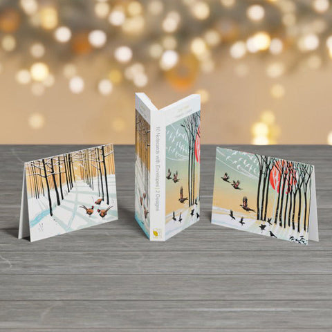 Rob Barnes, Taking Flight + Woodland Pheasants, Set of note cards