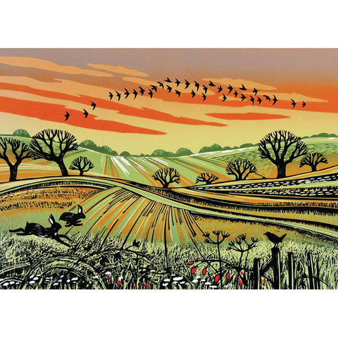 Rob Barnes, Evening Run, Printmaker,  Blank Art CAad