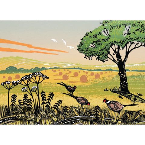 Rob Barnes, Harvest Days, Fine Art Greeting Card