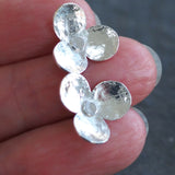 Silver Flower Stud Earrings
