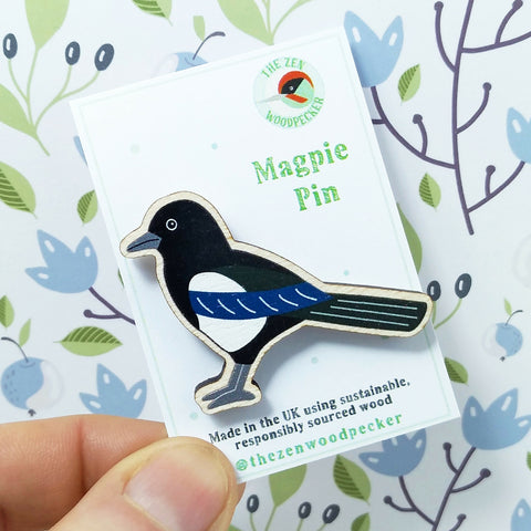 Magpie Pin Badge