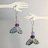 Sterling Silver & Amethyst Earrings