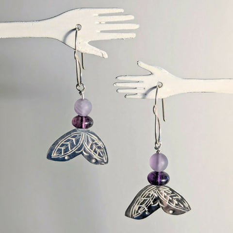 Sterling Silver & Amethyst Earrings