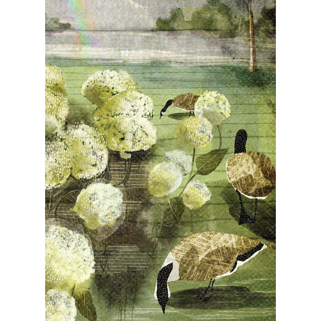 Rachel Tappin, Suppertime Stroll, Fine Art Greeting Card