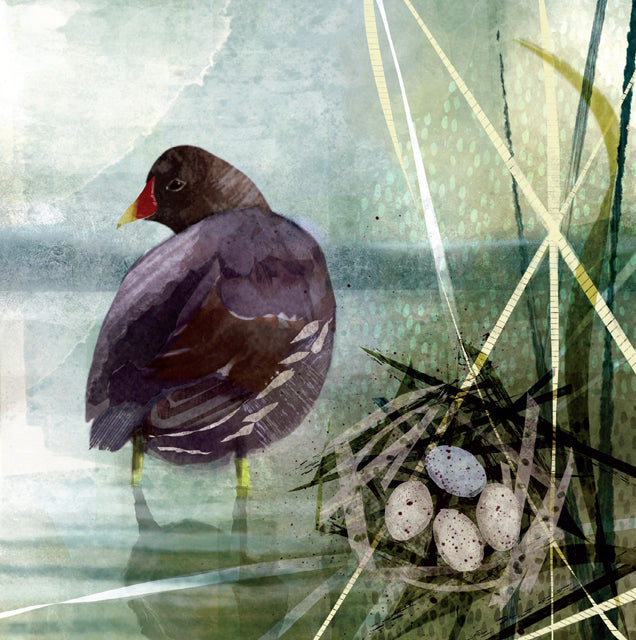 A fine art greeting card by mixed media artist Rachel Tappin