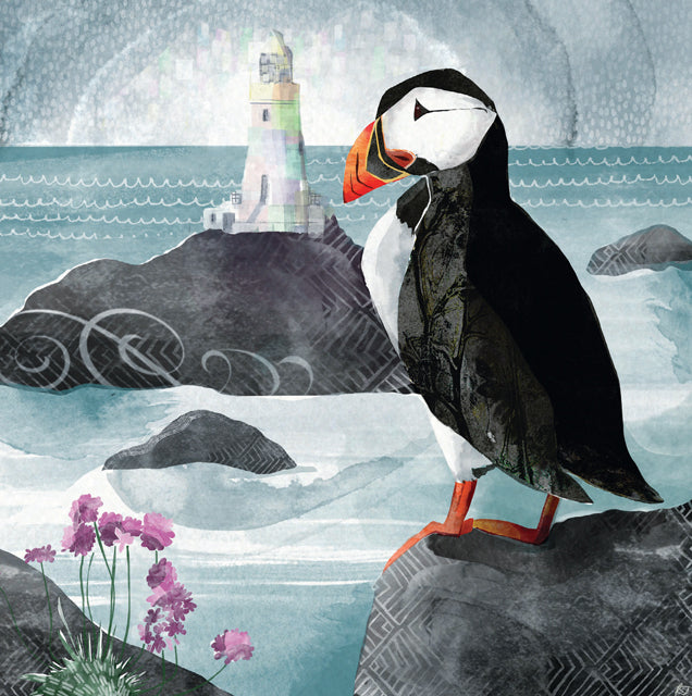 A fine art greeting card by mixed media artist Rachel Tappin