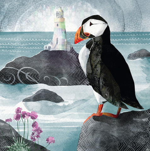 A fine art greeting card by mixed media artist Rachel Tappin