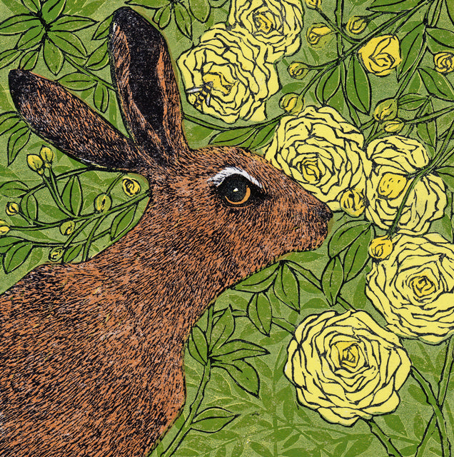 A fine art greeting card by printmaker Sarah Bays