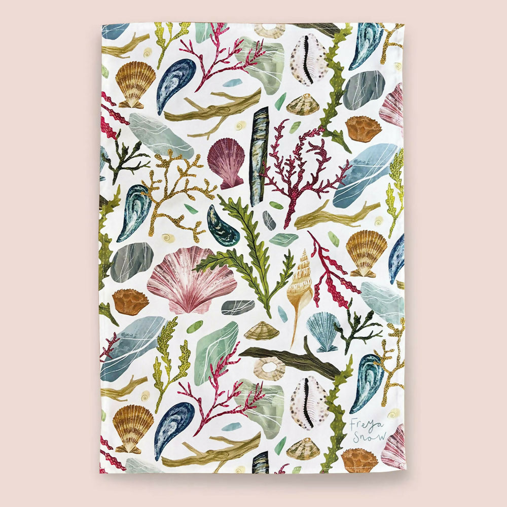 Beach Treasures - Tea Towel