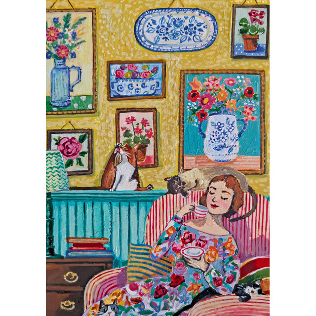 A  fine art greeting card by painter Stephanie Lambourne