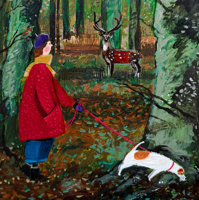 A fine art greeting card by painter Stephanie Lambourne