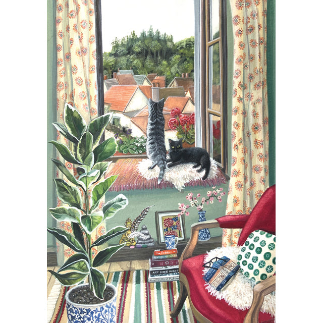 Sarah Latham, Where Time Slows. Blank Art Card 