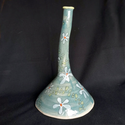 Daisy Drop Vase - handmade ceramic