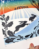 Winter Solstice - Original Lino Print