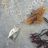 Silver Mermaid's Purse Pendant - Hallmarked