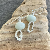 Mismatched Molten Silver Earrings