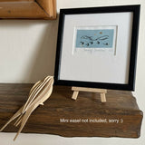 Soaring Swallows Linocut Print