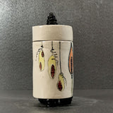 Seeds of Happiness jar - handmade ceramic