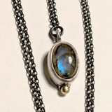Moody Blue Labradorite Pendant Necklace