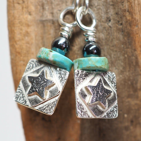 Star - Silver Earrings