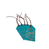 TAG GH2 02 - Mr Fox (Teal) - Set of 5 gift tags