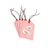 TAG JD1 01 - Partridges (Dawn Glow) - Set of 5 gift tags