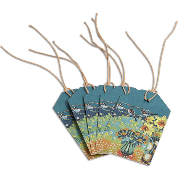 Jenny Hancock -  Spring Tails - Set of 5 gift tags