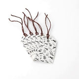 TAG RB0 03 - Silver Hares - Set of 5 gift tags