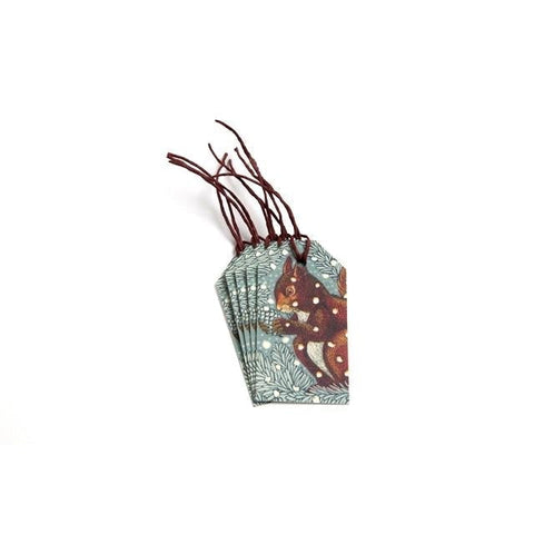 TAG VL0 01 - Squirrel - Set of 5 gift tags