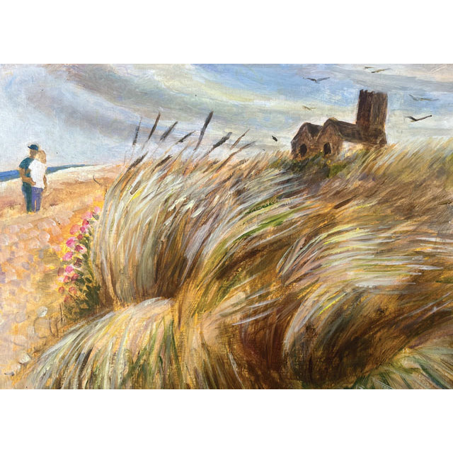 They Met and Embraced There - A fine art greeting card by painter Tessa Newcomb
