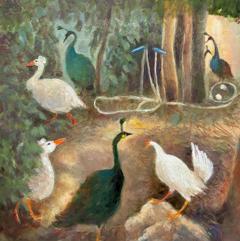 A fine art greeting card by painter Tessa Newcomb