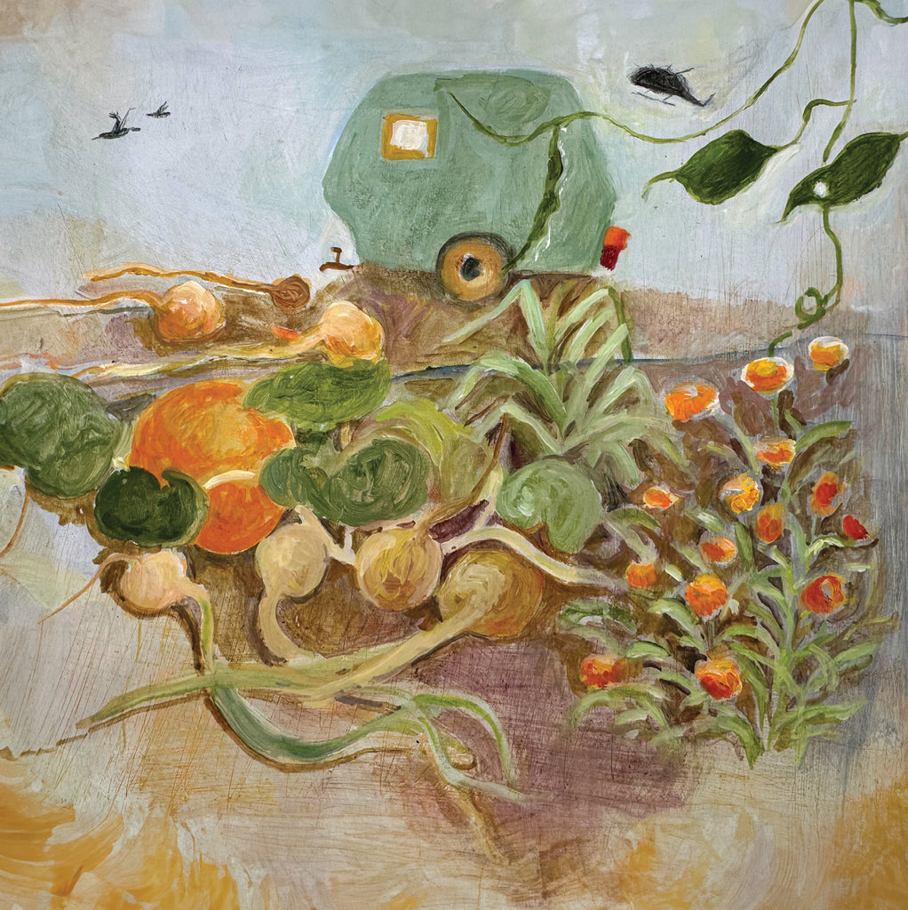 A fine art greeting card by painter Tessa Newcomb