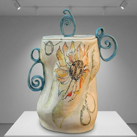 Wildwood Lidded Jar - handmade ceramic
