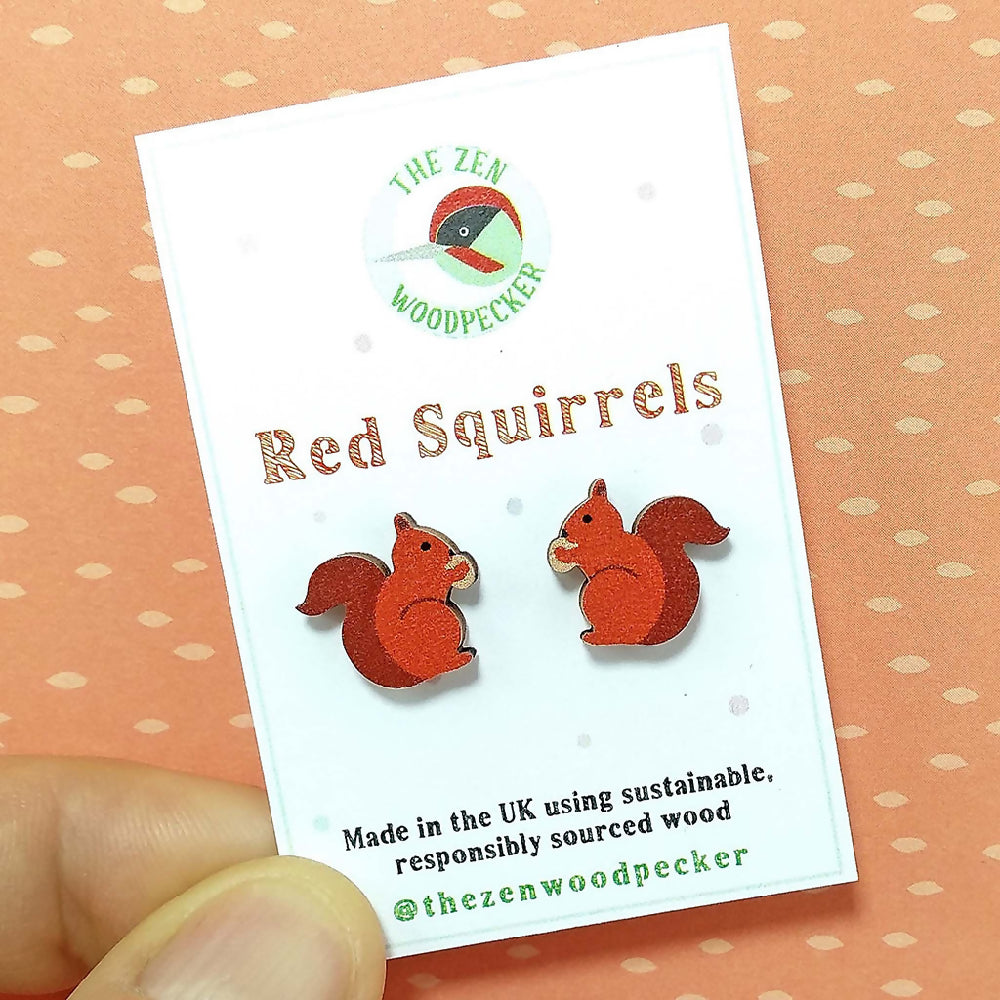 Red Squirrel Earrings