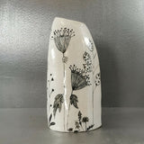 Garden Sketchbook Vase - handmade ceramic