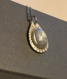 Rosecut Sapphire Pendant & Chain