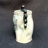 Floating Falling Lidded Jar - handmade ceramic