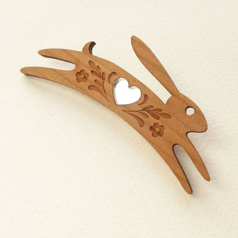 Shark_Alley_Silver_Heart_Valentines_Laser_Cut_Hare_Brooch_massive