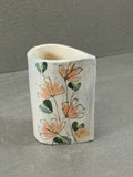 Happy Flowers Jug Vase - handmade ceramic