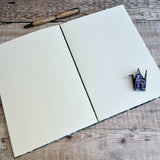 Blue & Green Floral Kimono Silk - Journal