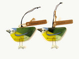 Blue Tit - Fused Glass Hanging Bird