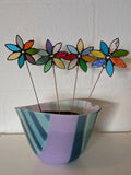 Multicoloured Flower Spikes - Stained Glass