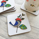 Preening Bird Coaster 1024