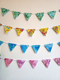 MIniature paper baby bunting colours
