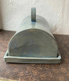 Indian Bean Tree Leaf Printed Butter Dish